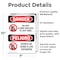 Signmission Do Not Climb Shelves At Any Time Bilingual, 7 in W x Rectangle, Vinyl Decal OS-2PACK-DS-D-710-VS-1788 - alternate 4